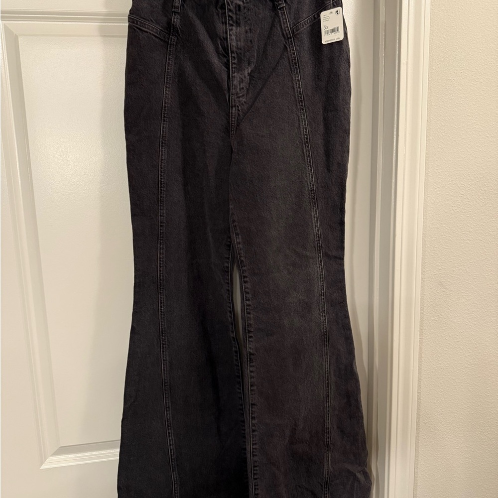 Free People. We the free Black Flare & Wide Leg Jeans